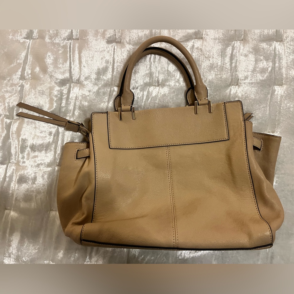 Vince Camuto Beige Satchel with Braided Accent - Picture 5 of 7